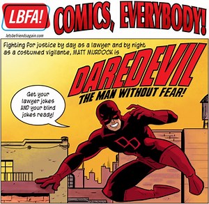 Explore Daredevil’s comic book origins with these simple illustrations