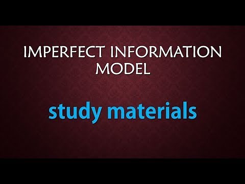 IMPERFECT INFORMATION MODEL isi+dse+jnu+msqe+igidr+entrance+study materials