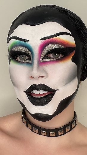 @gottmik 🖤🌈 #foryoupage #makeup #mua #learnontiktok #makeuptutorial #foryourpride #gottmik insta:robynsmakeupaccount🥰