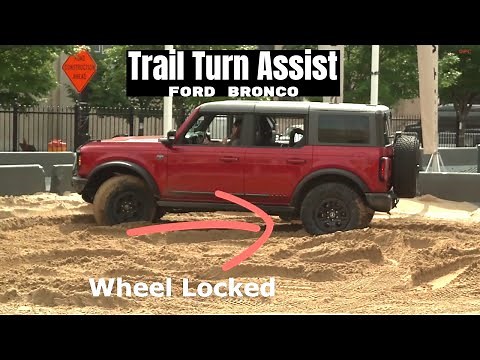 2021 Ford Bronco Trail Turn Assist Demo