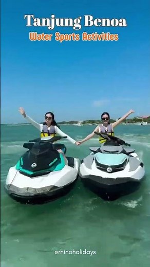 Tanjung Benoa Water Sports Bali 🌊🏄‍♂️ | Jet Ski, Parasailing & More | Bali Travel #rhinoholidays
