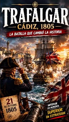 ⚓ Batalla de Trafalgar (1805): El día que el mar cambió para siempre 🌊💥 #historia #cadiz #batalla