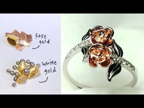 how to make ROSE gold jewelry - jewelry handmade