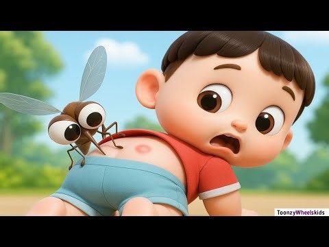 Mosquito Song for Kids | Fun Learning Song with Dance and Actions | Toonzy Wheels kids