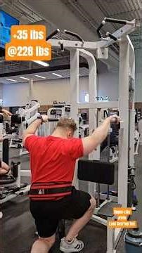 (Fun) Dips! Bodyweight (Super-Lite) +35lbs @228lbs Bodyweight #gym #triceps 💪