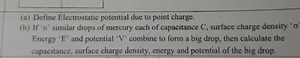 (a) Define Electrostatic potential due to point charge.(b) If ... | Filo