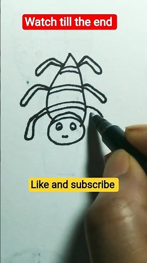 Easy Spider 🕷️ Drawing Tutorial | Cute & Simple Art for Beginners 🎨✨ #shorts #status