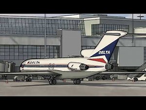 Delta Flight 1141 2D Crash Animation