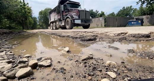 Perry Township neighbors hope DPW fixes pothole-ridden road