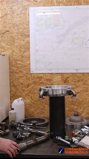 our BPM‑17 test‑stand engine is nearly finished. It’s messy, noisy, and absolutely thrilling — and every day brings us closer | Copenhagen Suborbitals