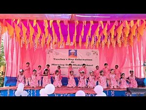 Teachers Day dance performance by Class LKG Group