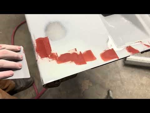 How to fill pin holes with spot glazing putty