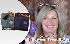 How to make a Spooky Fun Halloween Treat Box featuring Stampin Up