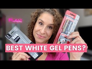 Best white gel pens on black paper | Sakura Gelly Roll vs. Uni-ball Signo