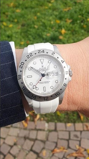 Rolex Explorer II 16570 Polar Explorer On Rubber B #watch #watchcollecting
