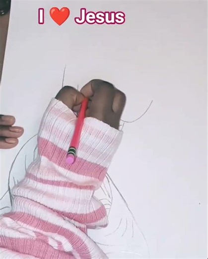 🤗sketch with me🤗 #jesuschrist #baby #sketch #satisfyingart #motivation #love