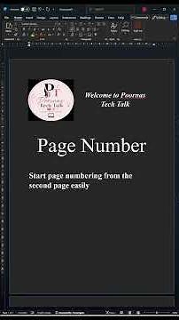 Insert Page Numbers in MS Word 🔢 | Start from First or Second Page Easily