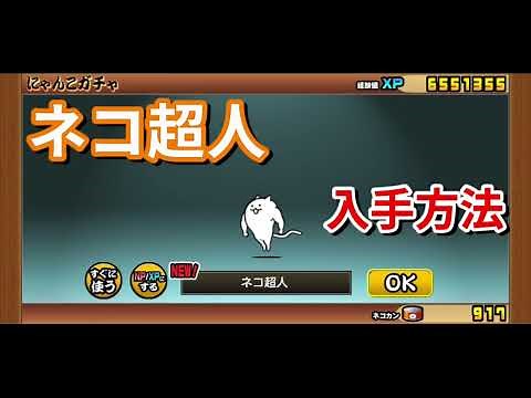 にゃんこ大戦争 ネコ超人入手方法 古代種に強いキャラですね♪