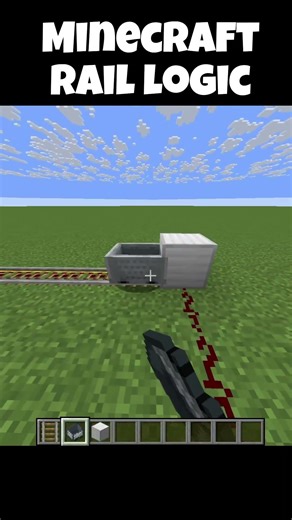 Minecraft rail logic FASTER MINECART #minecraft #music