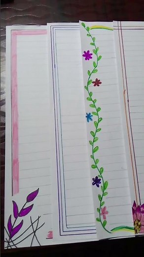 simple boarder designs# for project #