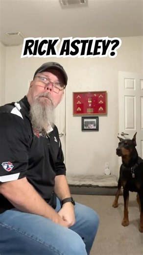 Doberman's Unexpected Reaction: Does Vader Like Rick Astley? 🎤🐾🤣