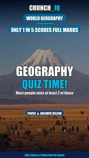 Can You Beat This Geography Quiz? 5 Questions 🌍