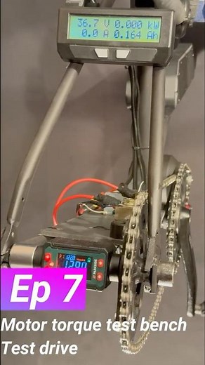 I built a torque test bench for my diy mid motor with lidl parkside dynamometer #ebike #diy #lidl