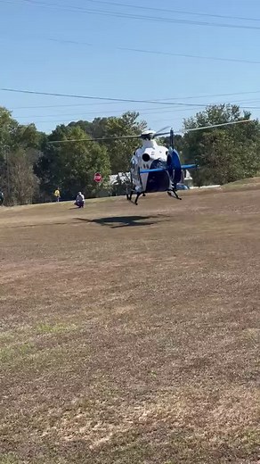 Air Care landing for medical emergency near Mathis 🍑. | Scotty Ray Report