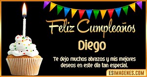 【º‿º】 Feliz Cumpleaños Diego【❤️】30 Tarjetas y GIF