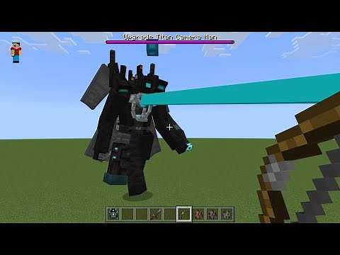 Upgraded Titan Camera Man MOD in Minecraft PE