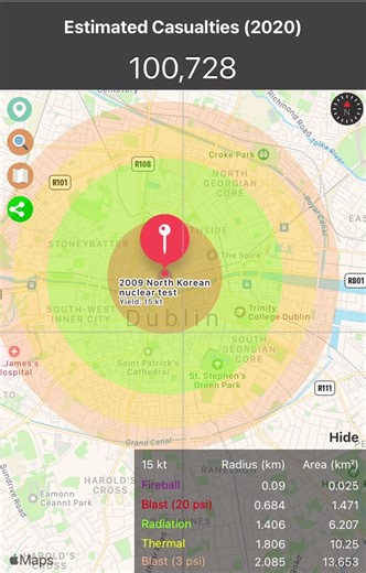 Nuclear Radius in Ireland: Understanding the Blast Zone