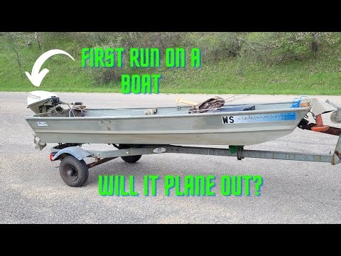 Testing The 9.5 Johnson Outboard On My 12' Jon Boat