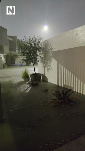 Overnight storm lights up UAE sky