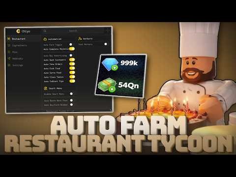 [🧑‍🍳NEW ] Restaurant Tycoon 3 Script NO KEY | Auto Cook, Auto Farm, Upgrade All & More...