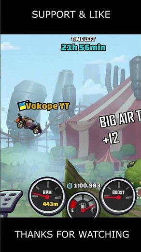 🎧 NEW Community Showcase 🎧 (Hardcore Parkor) - Hill Climb Racing 2 #shorts #hcr2