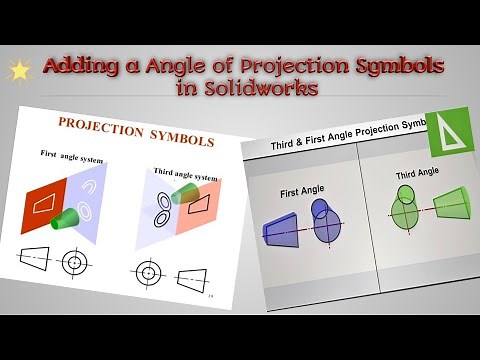 Adding an Angle of Projection Symbols in Solidworks| Create Custom Symbols | Solidworks tutorial