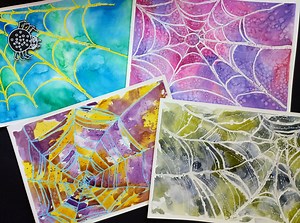 Easy Watercolor Spiderwebs : Perfect for kids and beginners | Wendy-Lee Strydom | Skillshare