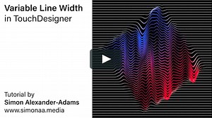 Variable Line Width in TouchDesigner