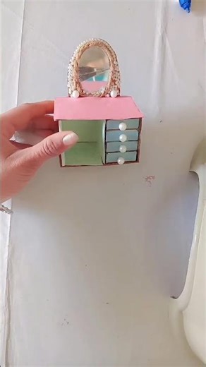 Diy Miniature Dressing 👗Table With Matchbox || How To Make💡 Barbie Dressing table