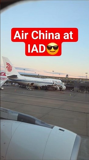 Air China B747 Airplane Spotting at Washington DC Dulles IAD Airport ✈️