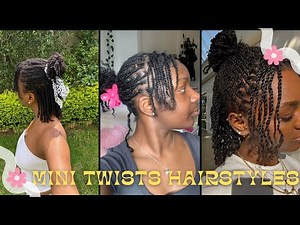 4 Easy Styles for Short 4C Mini Twists | Quick & Cute Natural Hair Ideas