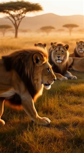 He Dressed Like a Lion Into a Real Pride… Watch... #lion prank #wildlife ##National Geographic style