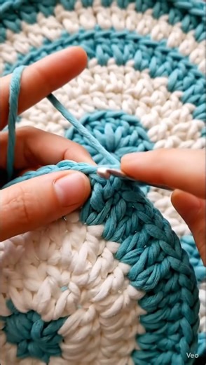 #beautiful round crochet mat pattern 👌