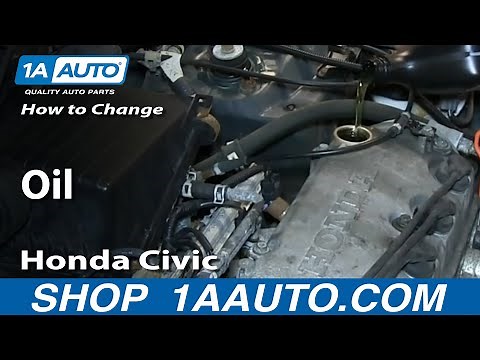 How To Do an Oil Change 1.6L 92-00 Honda Civic