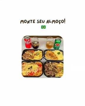 Monte seu Almoço - #foryou #shorts #youtube #almoçocompleto #escolha #fypage #feed #comida
