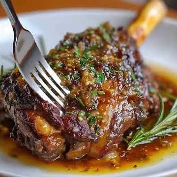 Souris d’agneau confite thym miel #eating #cooking #meat #food