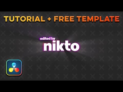 (FREE TEMPLATE + TUTORIAL) *INSANE IDENT* in DaVinci Resolve 17