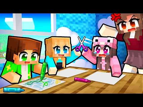Prima Mea ZI LA *GRADINITA* cu Prietenii pe Minecraft...