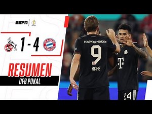 GOL Y ASISTENCIA DE LUCHO DÍAZ EN LA GOLEADA DEL BAYERN EN COLONIA | FC Koln 1-4 B. Munich | RESUMEN