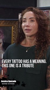 Every tattoo holds deep significance for those who get one, especially veterans. Each piece of art tells a story—honoring fallen comrades, marking battle scars, embodying resilience, or symbolizing the journey forward. #MarineCorps Veteran Jess shares the meaning behind her tattoo, funded by Veteran Ink. #military #veteransofinstagram #marines #veterans #tattoo #inktherapy #veteranhealth #ptsd #army #navy #airforce #veteranshelpingveterans #storytelling | Veteran Ink